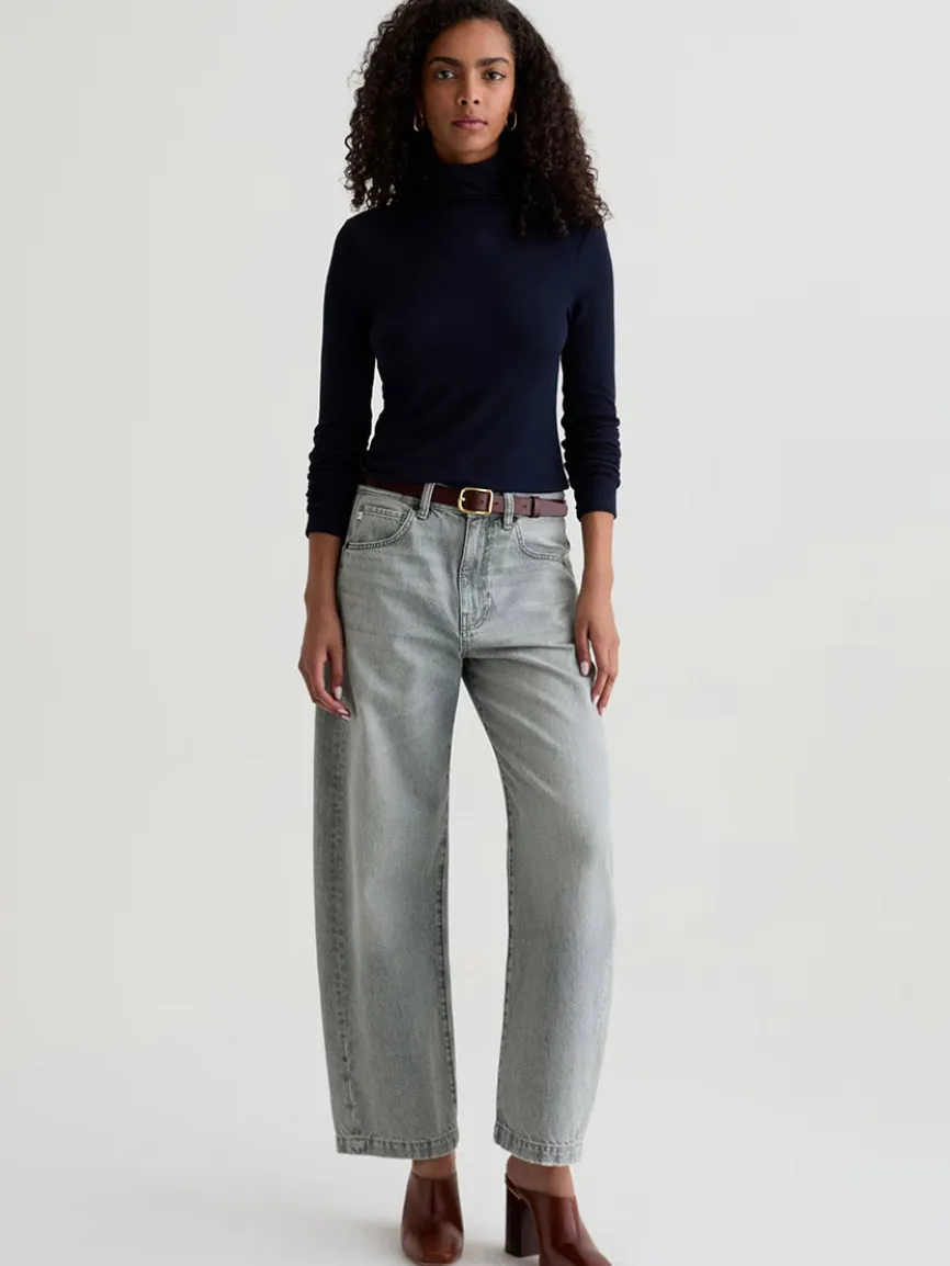 AG Jeans Hattie High Rise Barrel in Al Fresco