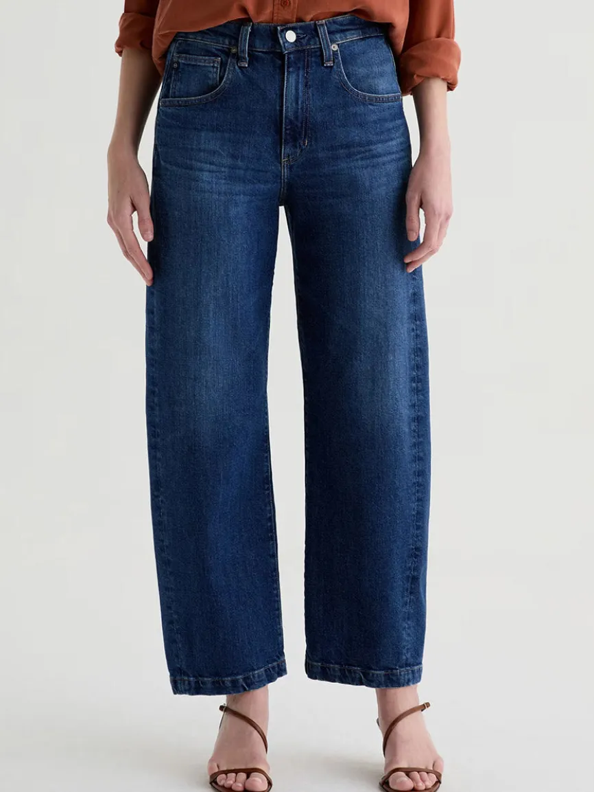 AG Jeans Hattie High Rise Barrel in Vapor Wash Dynasty