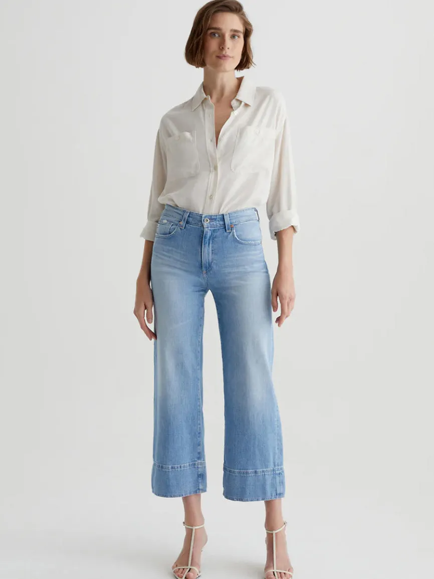 AG Jeans Saige Wide Leg Crop in Dana Point