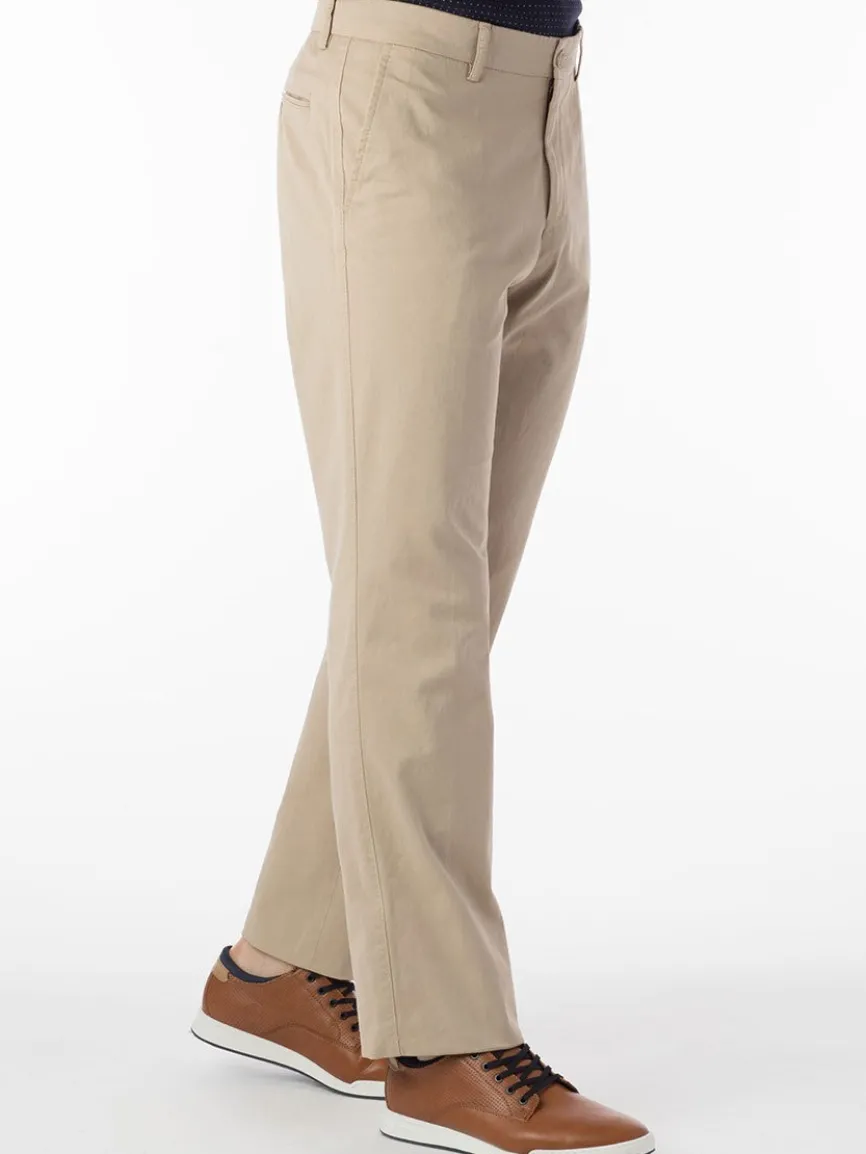 Ballin Atwater True Khaki Modern Flat Front Pant in Khaki