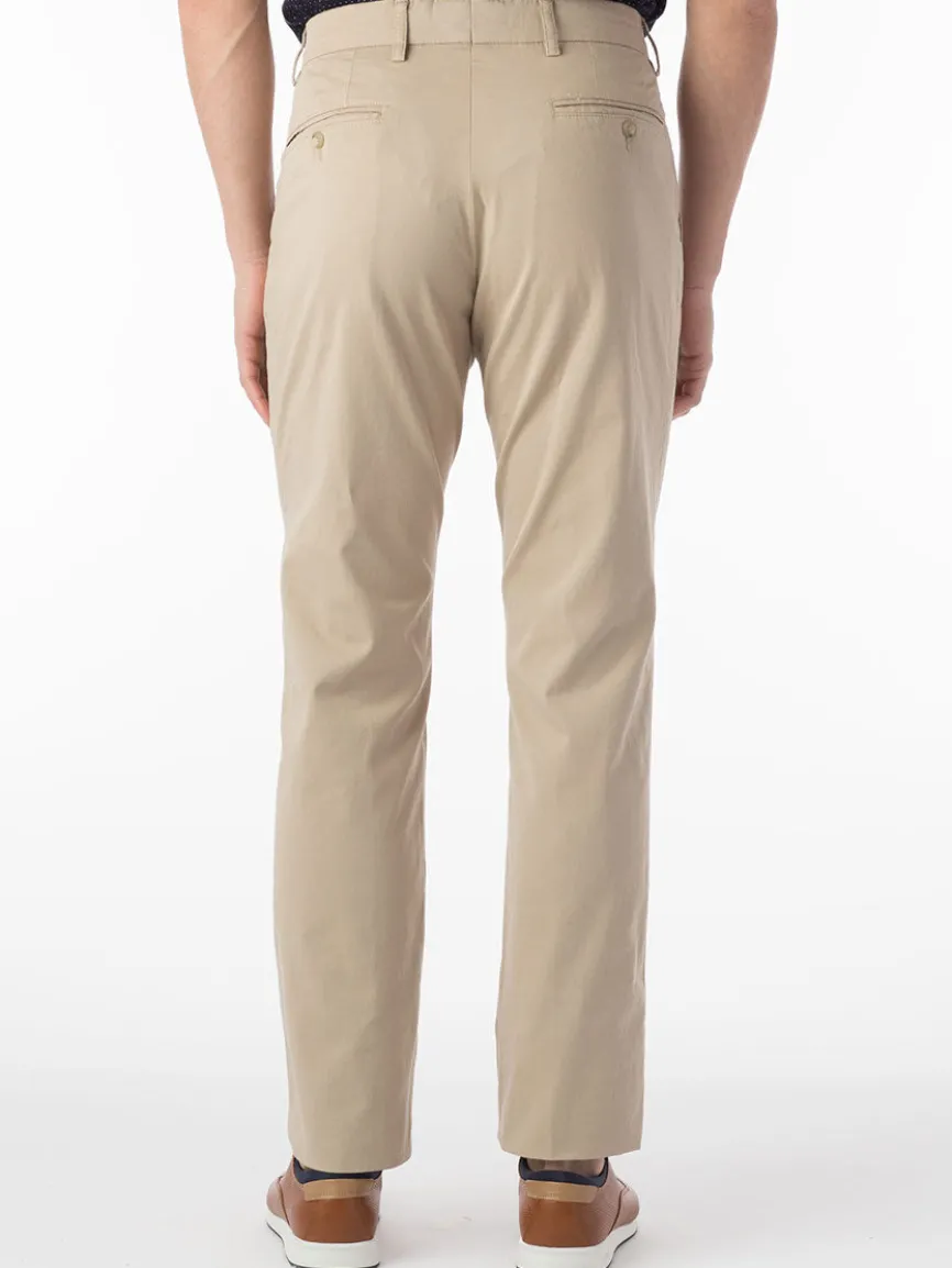 Ballin Atwater True Khaki Modern Flat Front Pant in Khaki