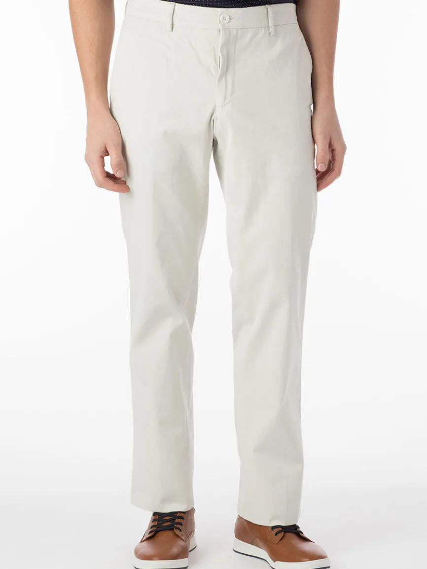 Ballin Atwater True Khaki Modern Flat Front Pant in Stone