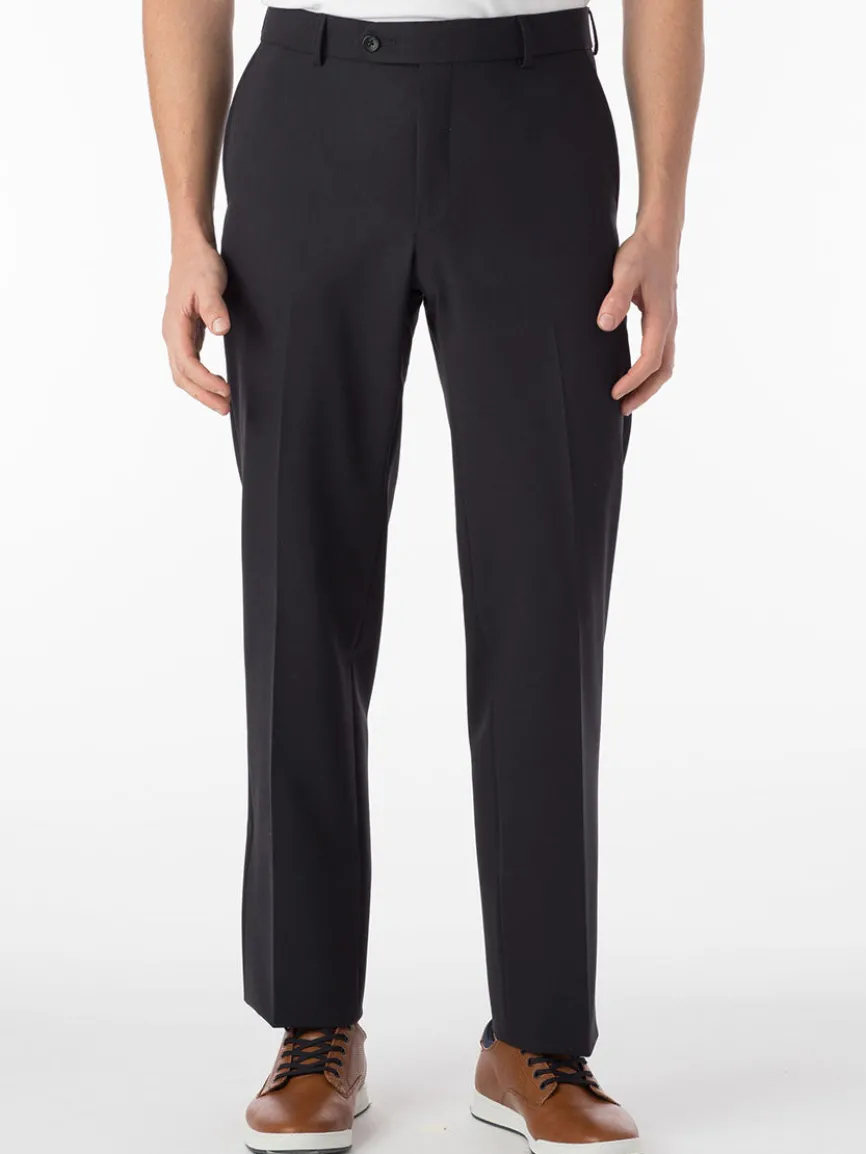 Ballin Connor Comfort 'EZE' Modern Flat Front Pant in Navy