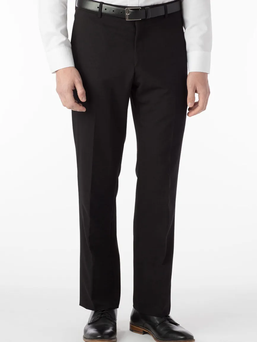 Ballin Connor Comfort 'EZE' Modern Flat Front Pant in Black