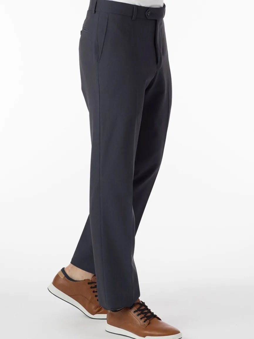 Ballin Connor Comfort 'EZE' Modern Flat Front Pant in Blue Mix