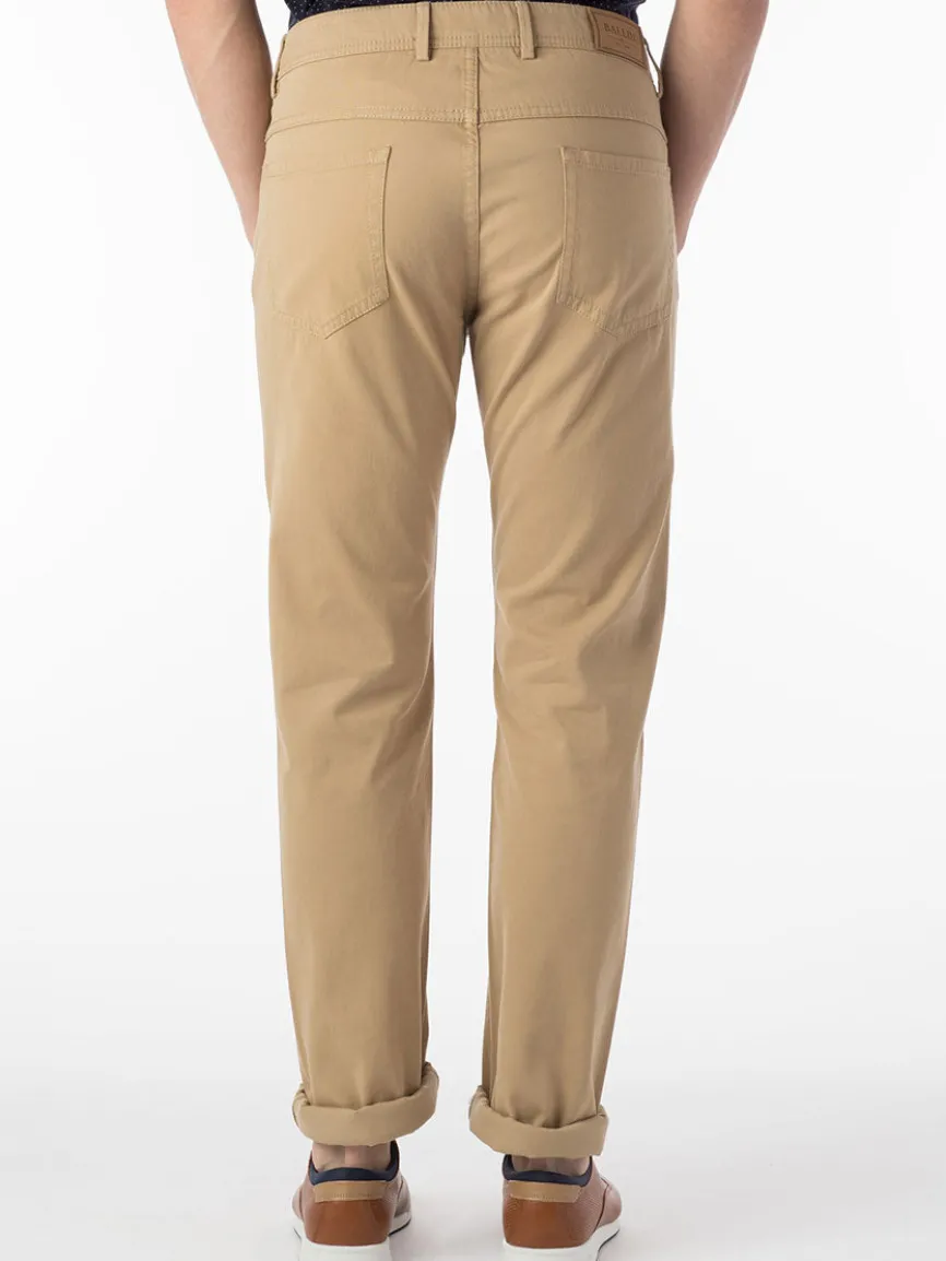 Ballin Crescent Modern 5 Pocket Twill Pants in Khaki