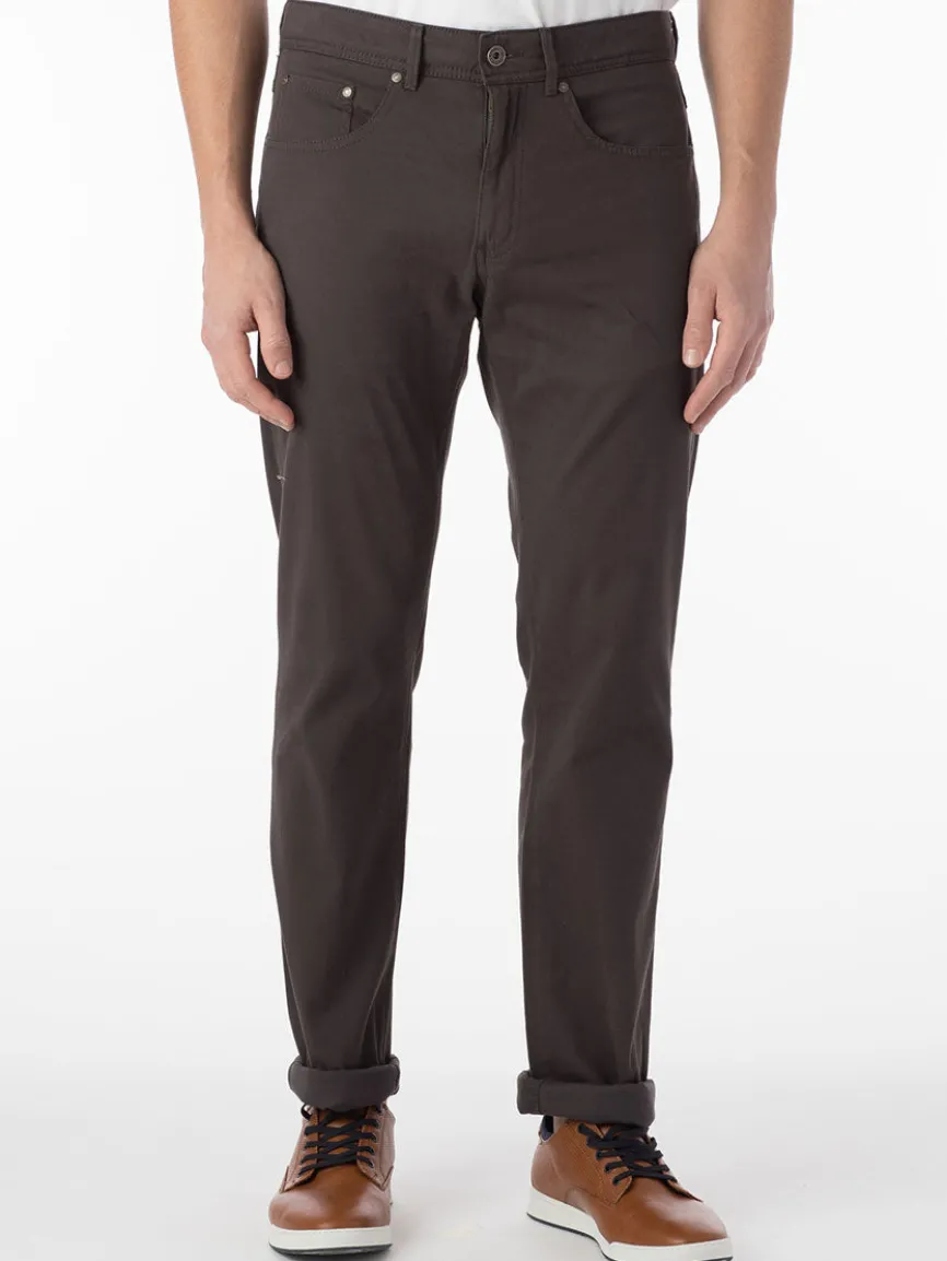 Ballin Crescent Modern 5 Pocket Twill Pants in Pavement