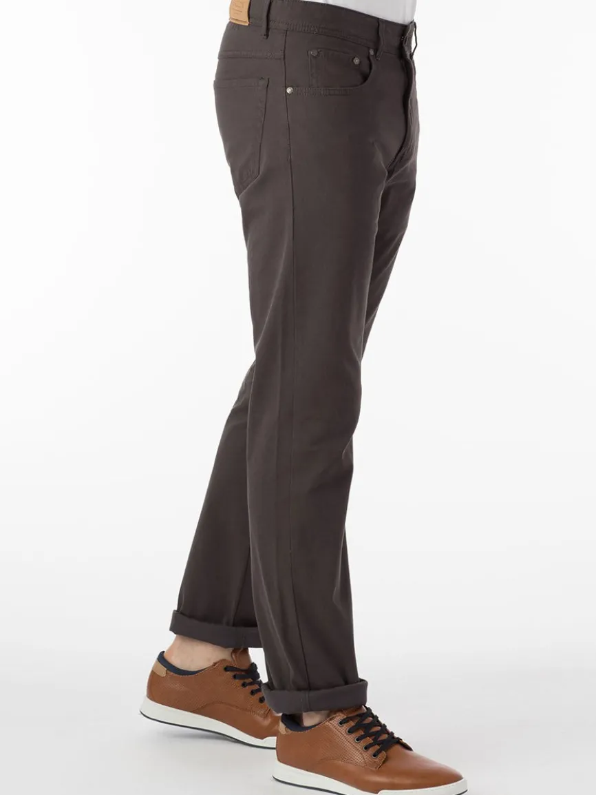 Ballin Crescent Modern 5 Pocket Twill Pants in Pavement