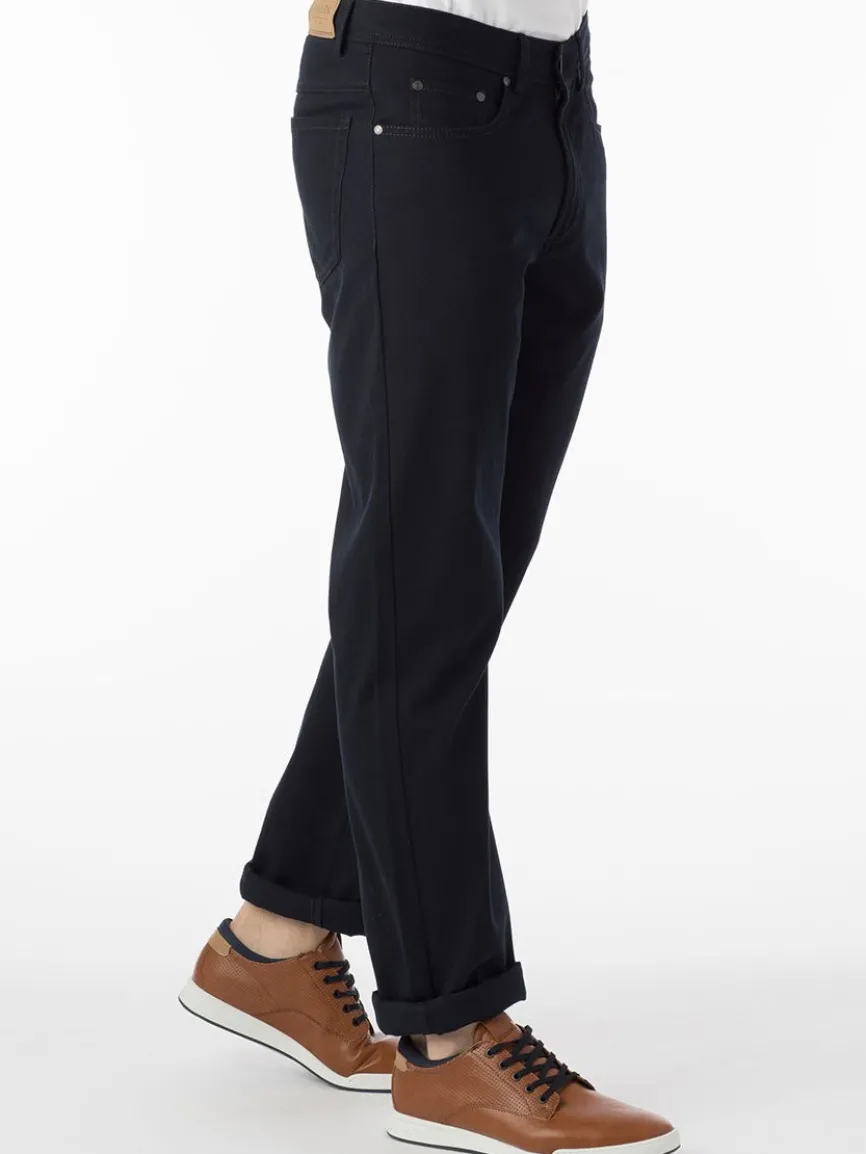 Ballin Crescent Modern 5 Pocket Twill Pants in Navy