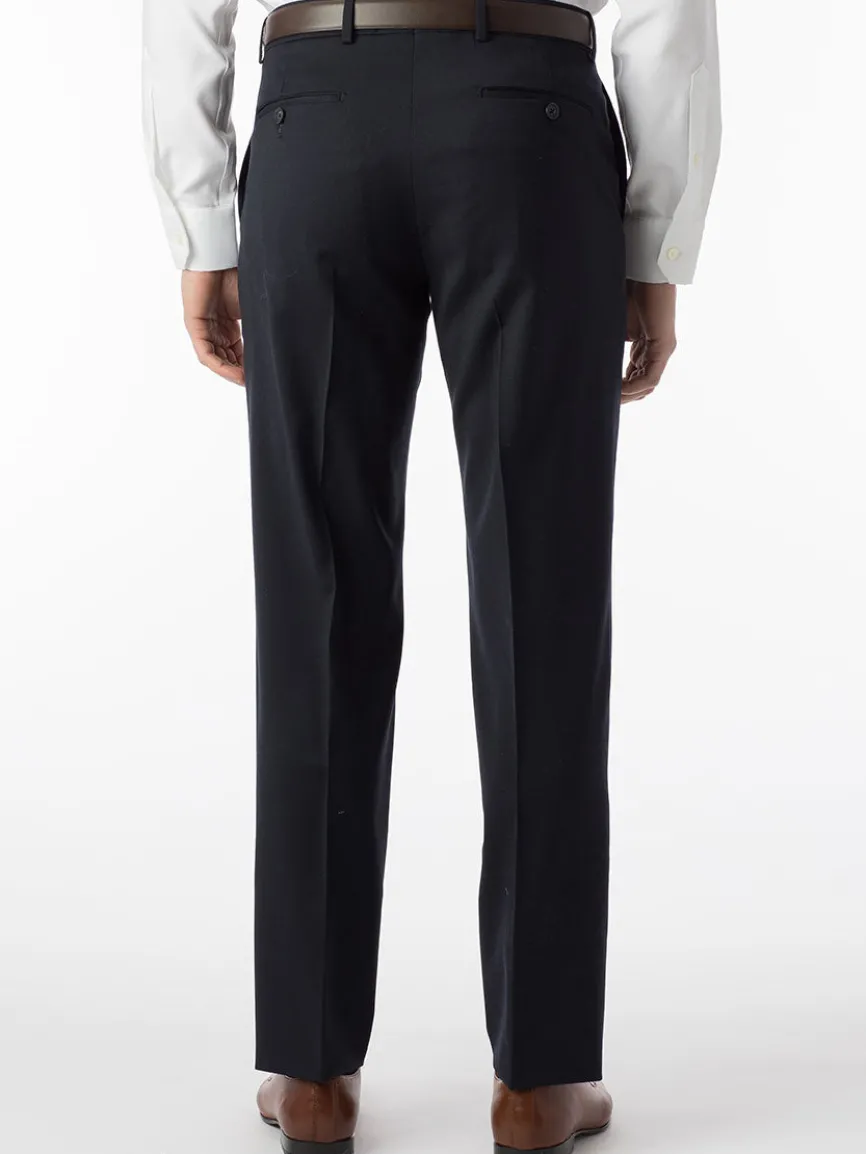 Ballin Theo Comfort 'EZE' Modern Flat Front Pant in Navy