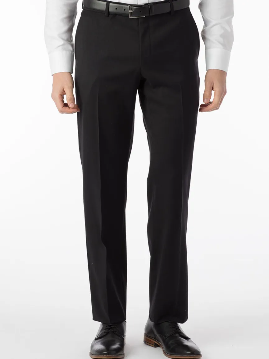 Ballin Theo Comfort 'EZE' Modern Flat Front Pant in Black