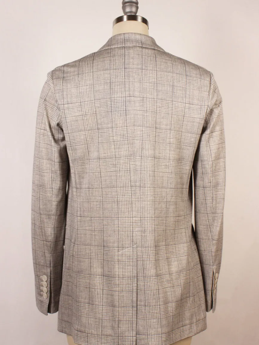Circolo 1901 Prince of Wales Double-Breasted Jacket in Grey
