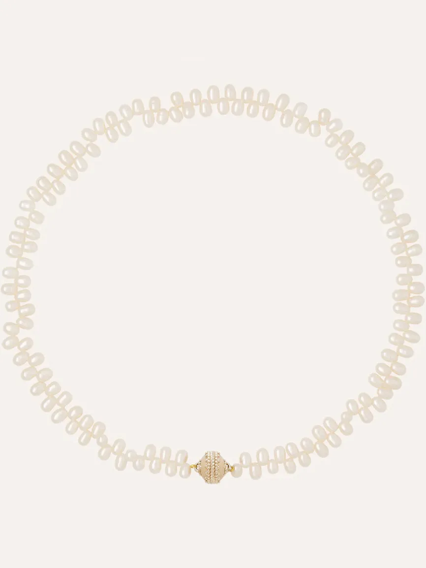 Clara Williams Freshwater Drop Pearl Mini Necklace