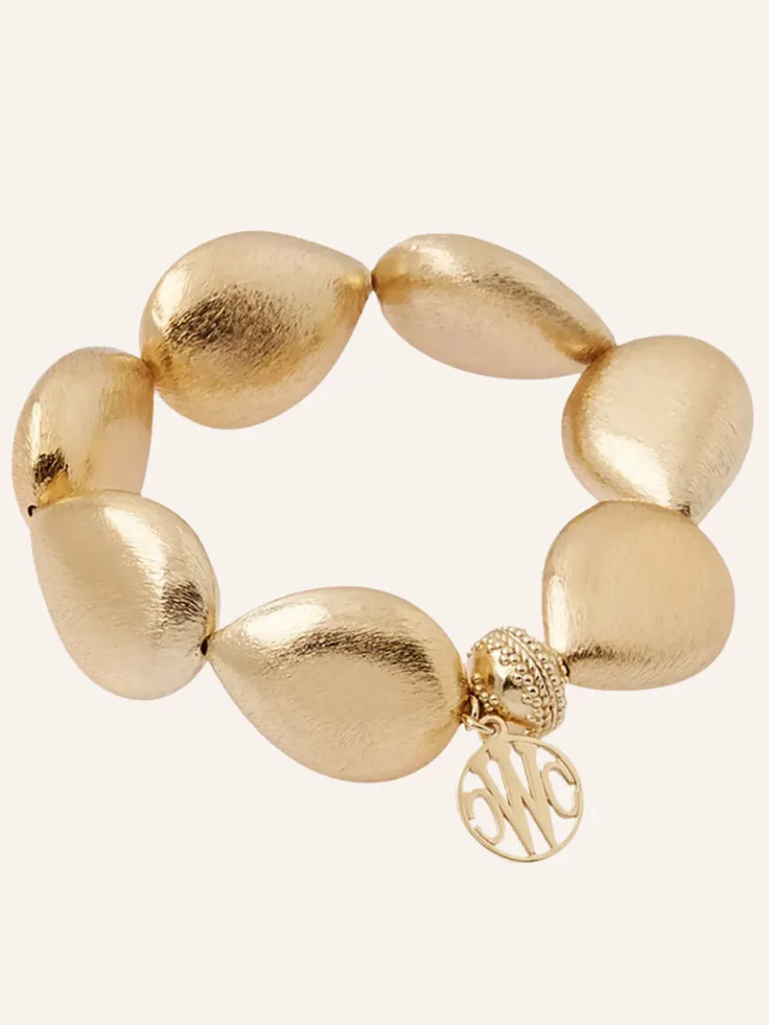 Clara Williams Gold Rush Large Teardrop Stretch Bracelet
