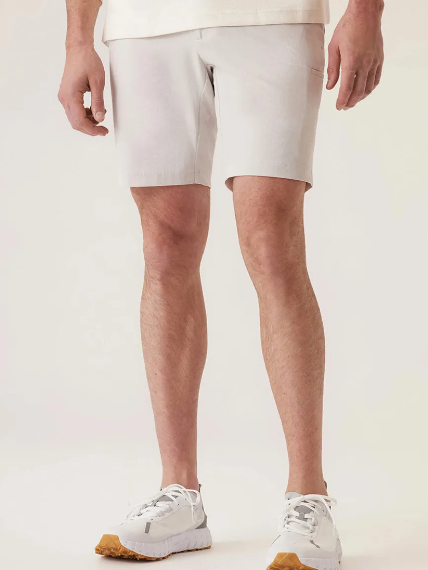 DEKE Momentum Mobile Bermuda Pulse Pique Warp Knit in Frost Grey