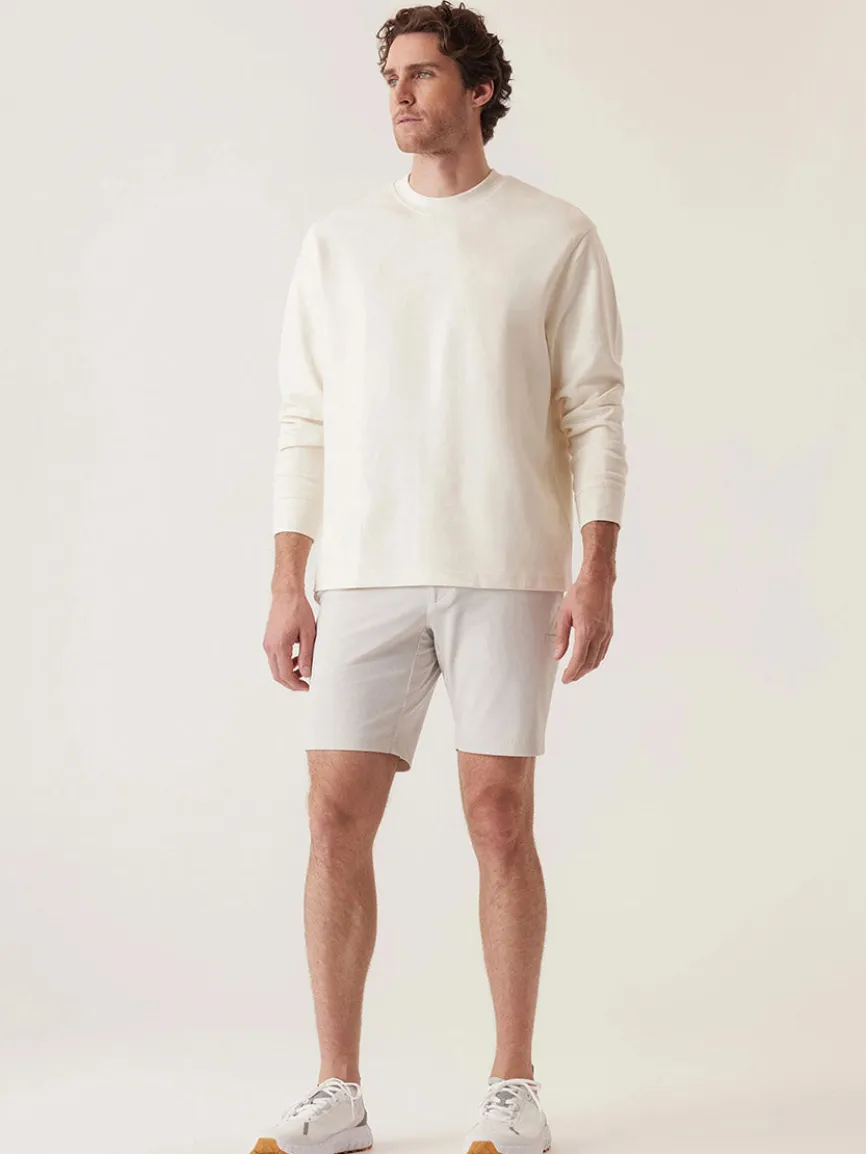DEKE Momentum Mobile Bermuda Pulse Pique Warp Knit in Frost Grey