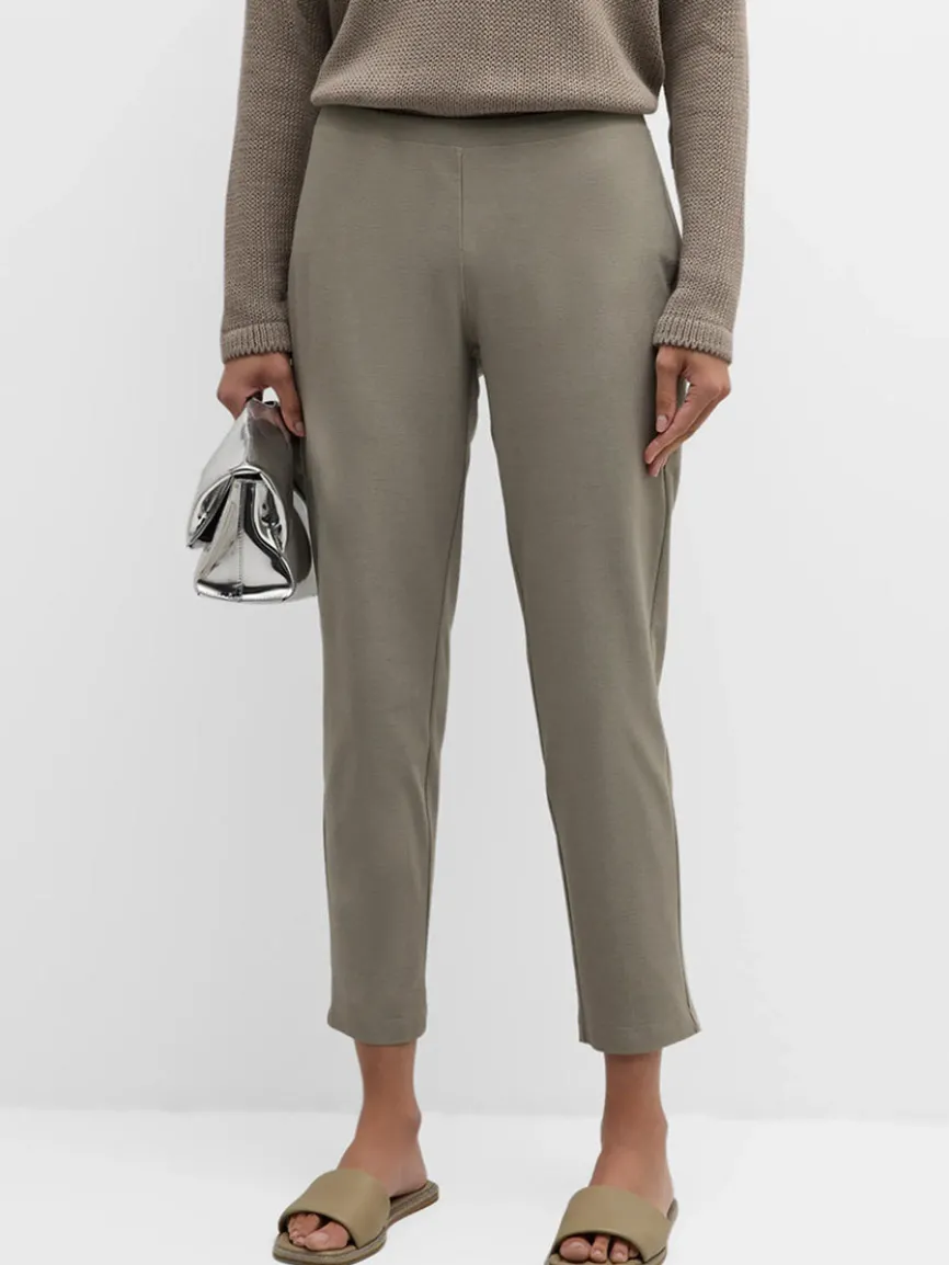 Eileen Fisher Washable Stretch Crepe Pant in Dove