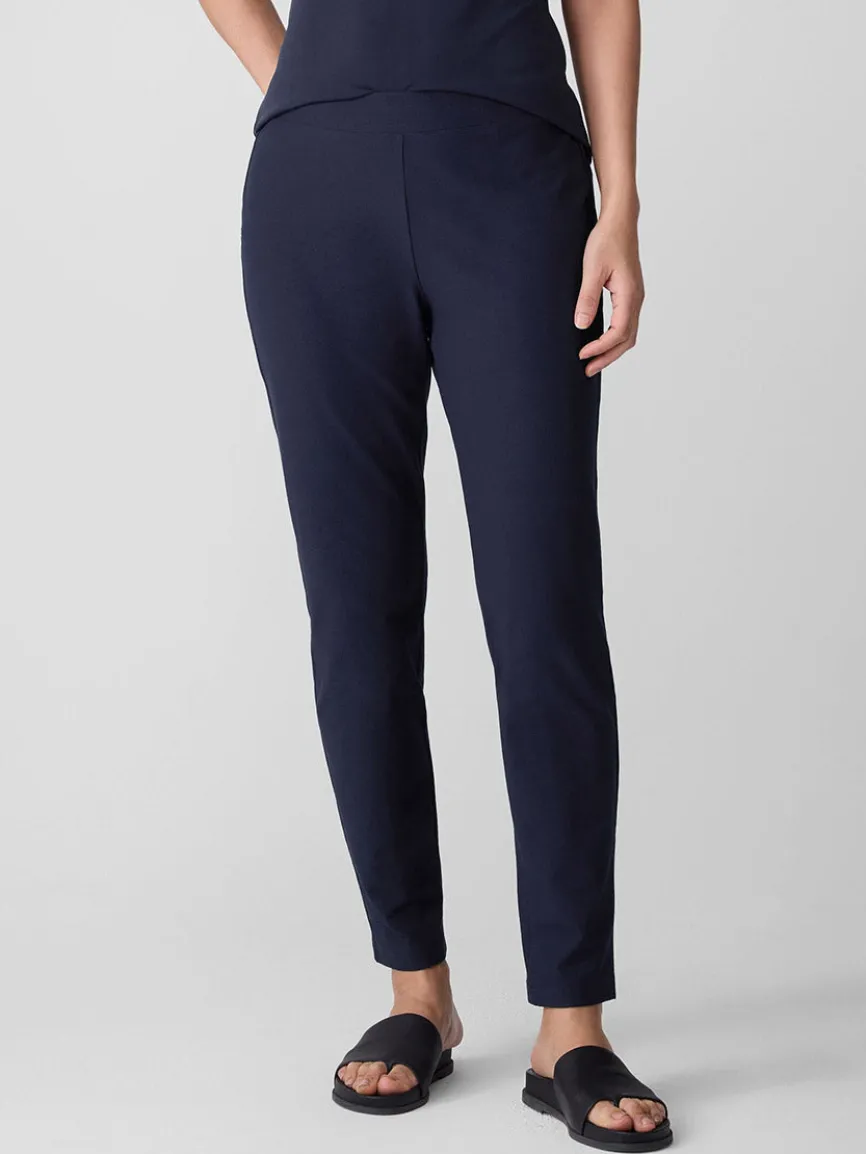 Eileen Fisher Washable Stretch Crepe Pant in Ink