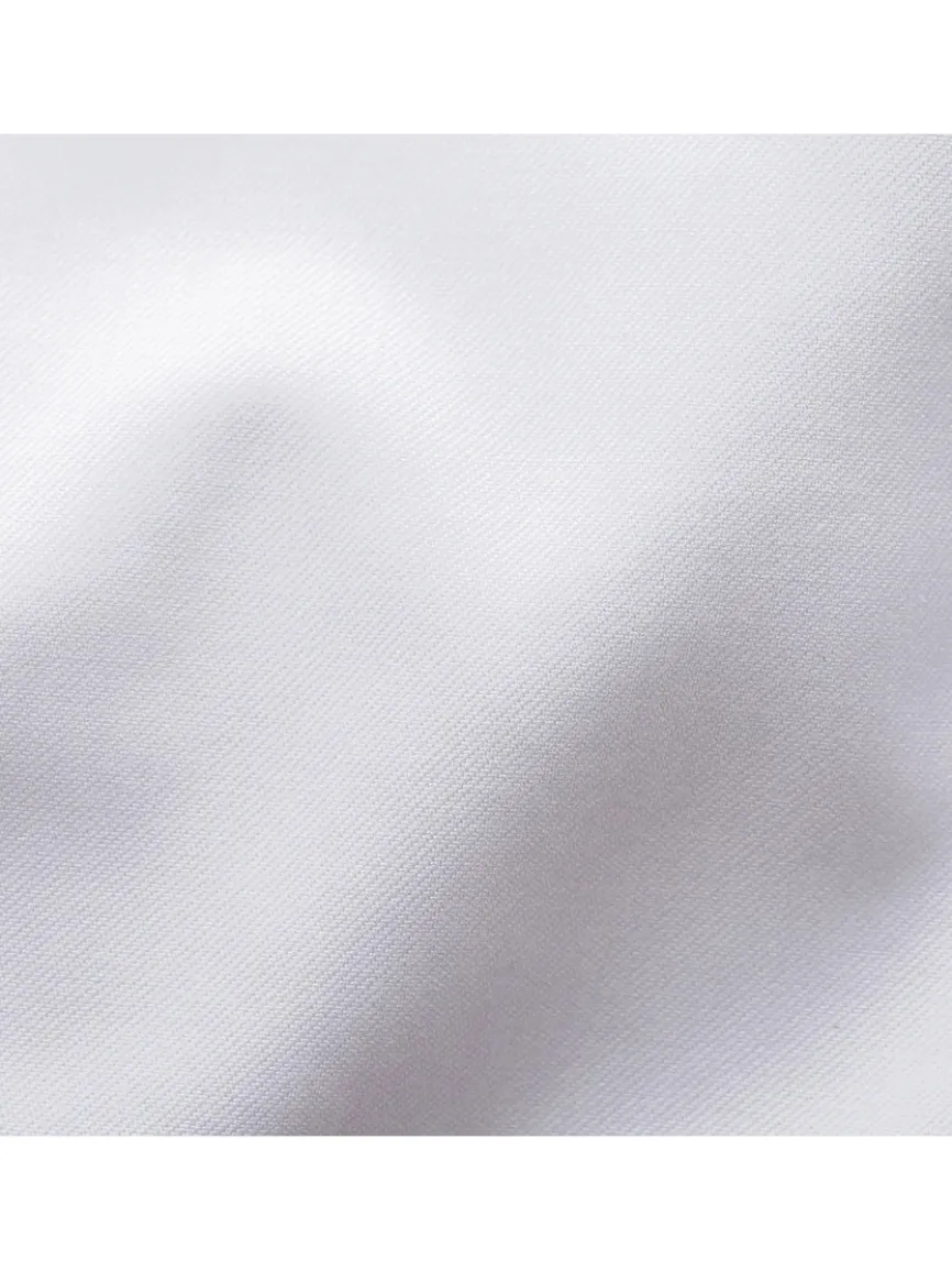 Eton Classic Fit Twill Dress Shirt in White