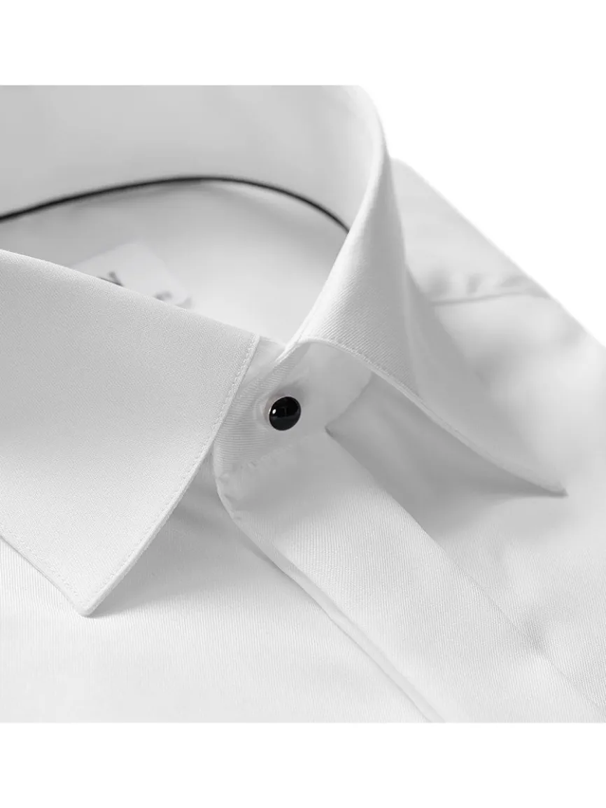 Eton Contemporary Fit White Twill Evening Shirt