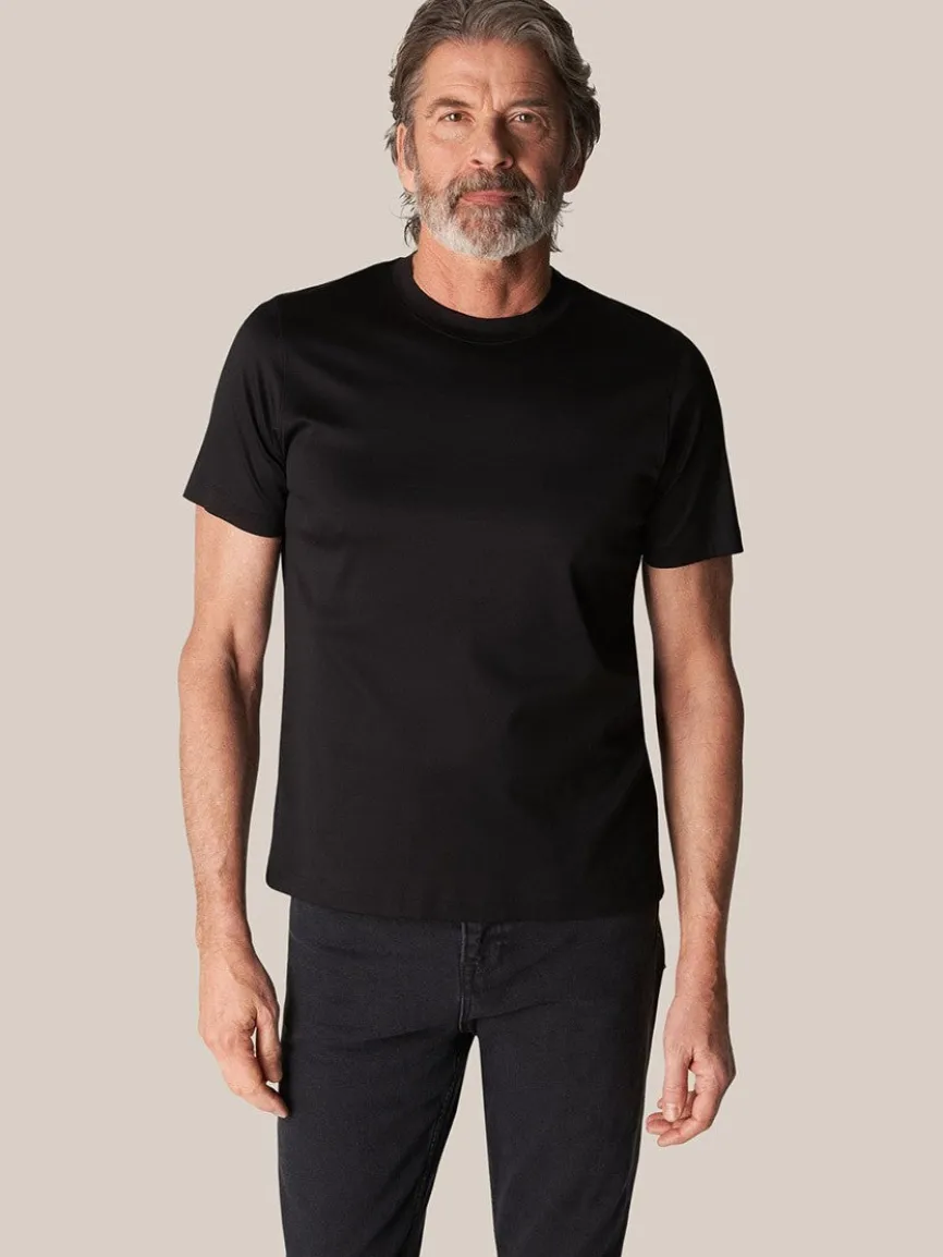 Eton Filo di Scozia T-Shirt in Black