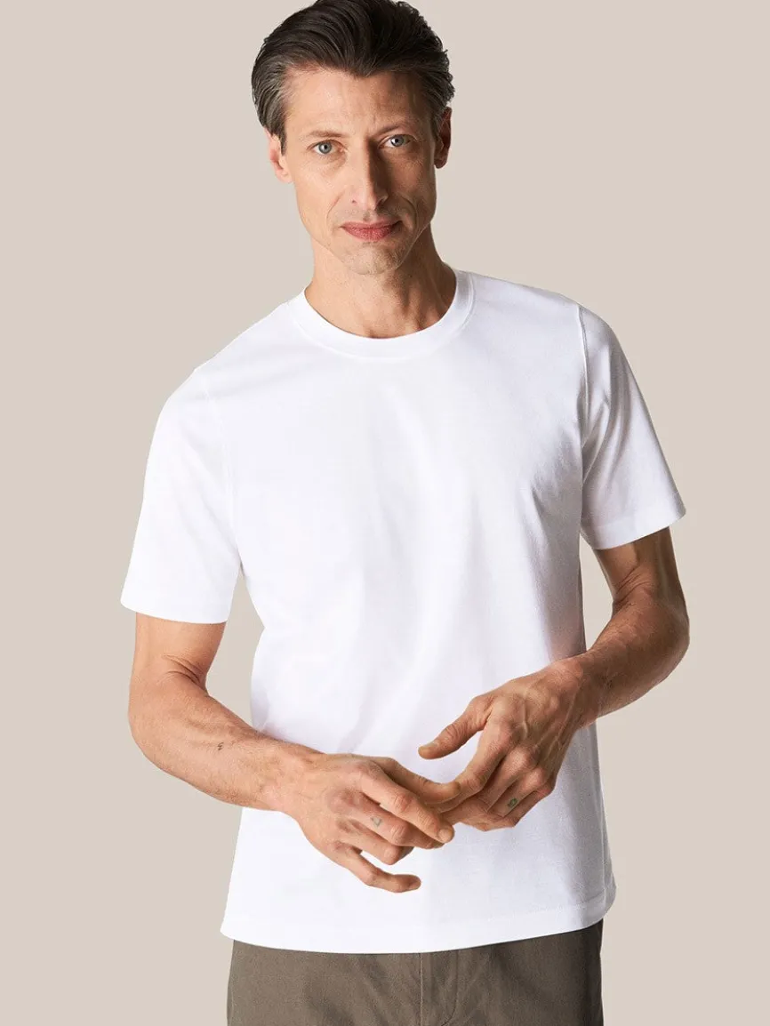 Eton Filo di Scozia T-Shirt in White