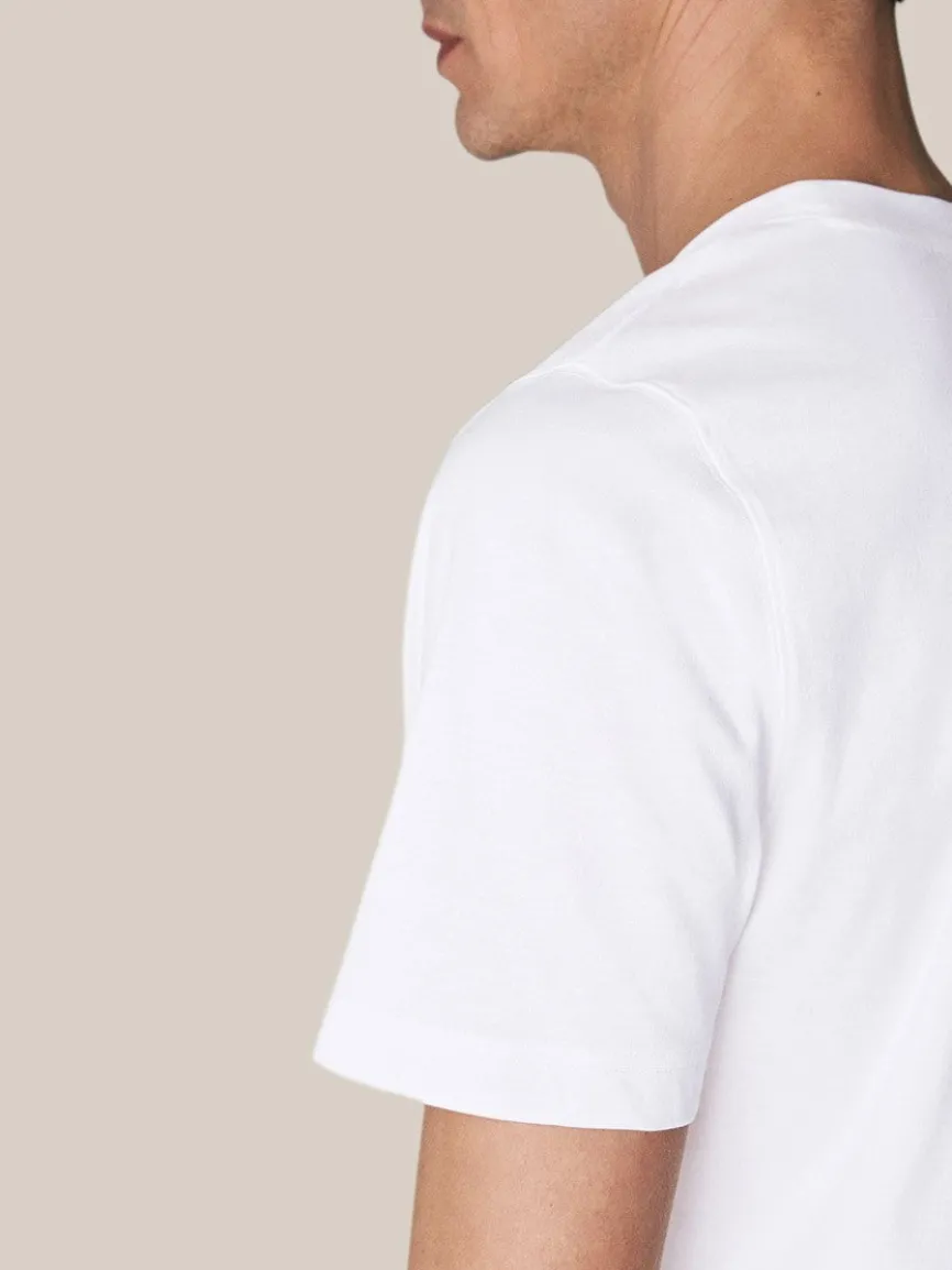 Eton Filo di Scozia T-Shirt in White