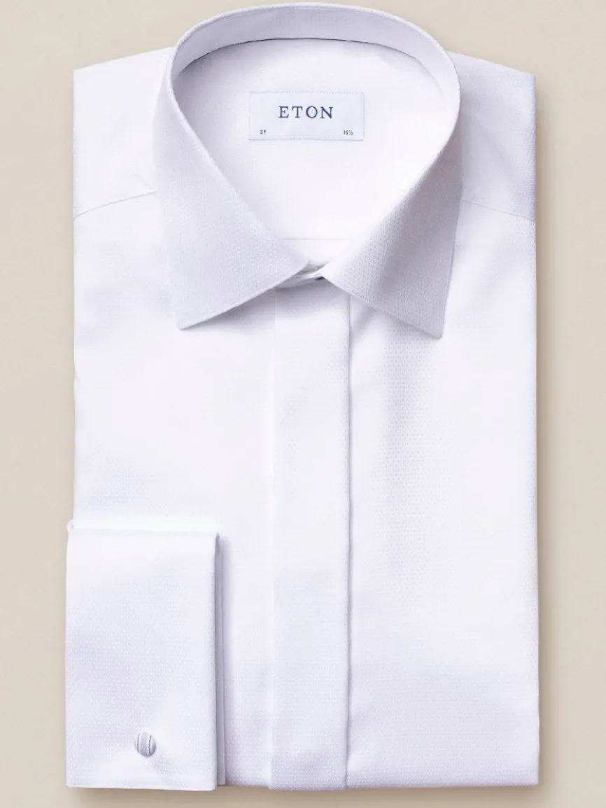 Eton White Dobby Formal Shirt