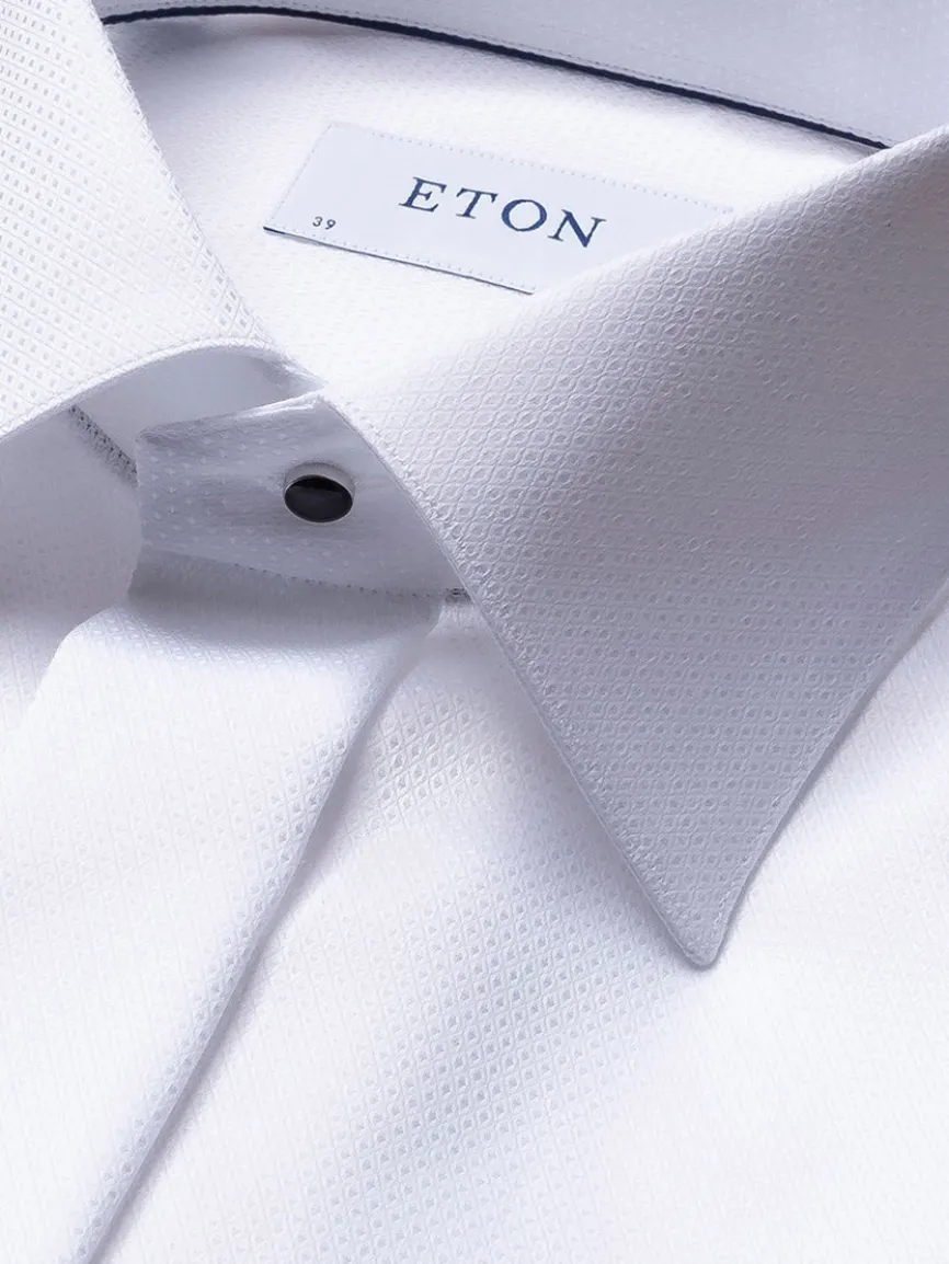 Eton White Dobby Formal Shirt