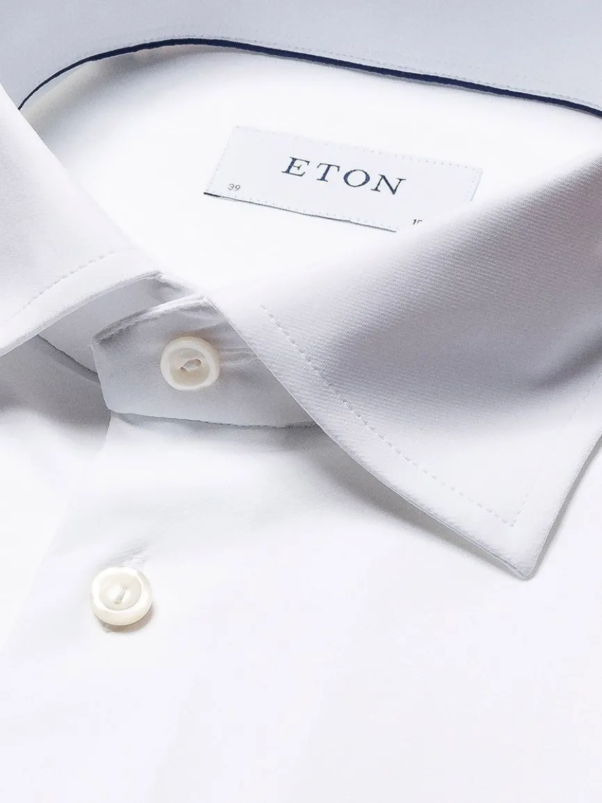 Eton White Four-Way Stretch Shirt