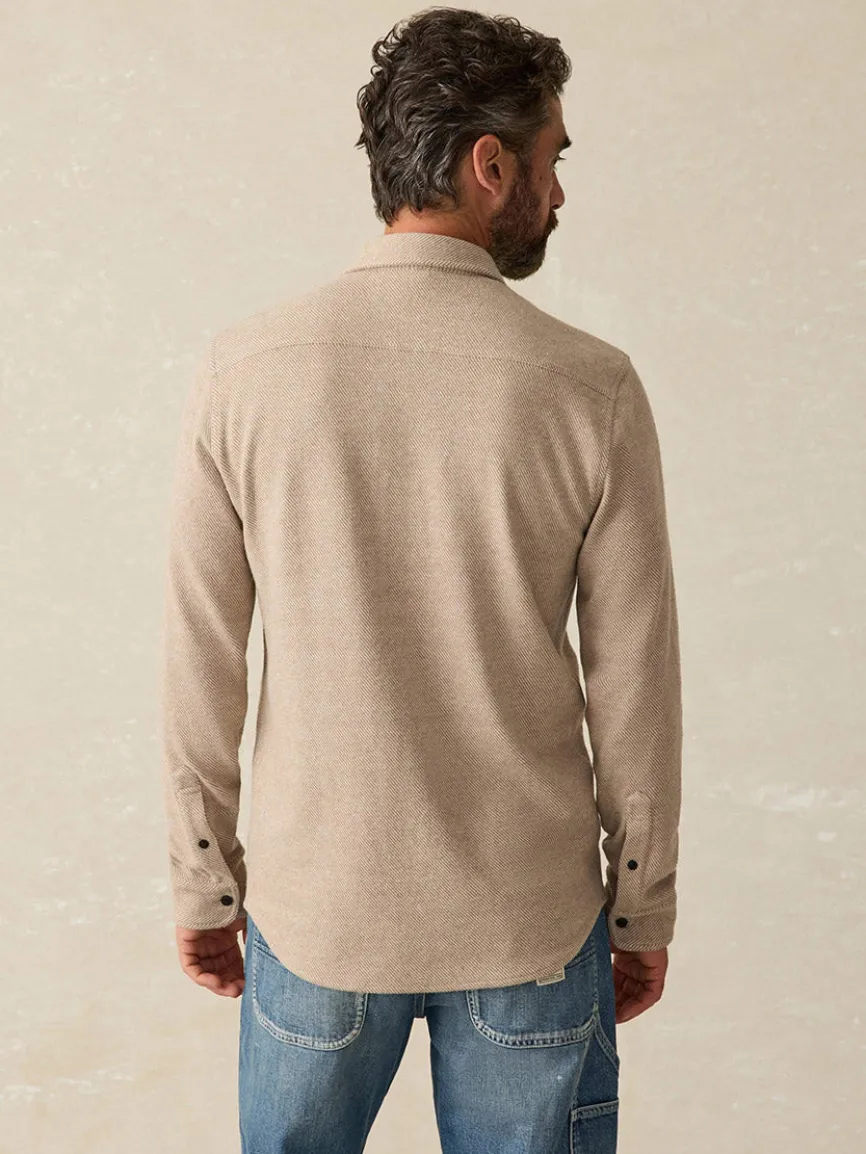 Faherty Brand Legend Sweater Shirt in Timber Twill