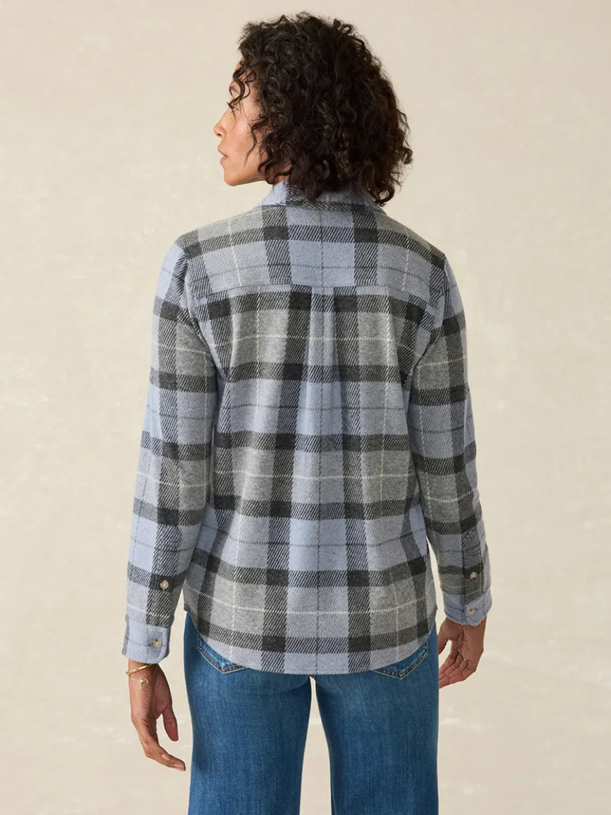 Faherty Brand Legend Sweater Shirt in True North Plaid