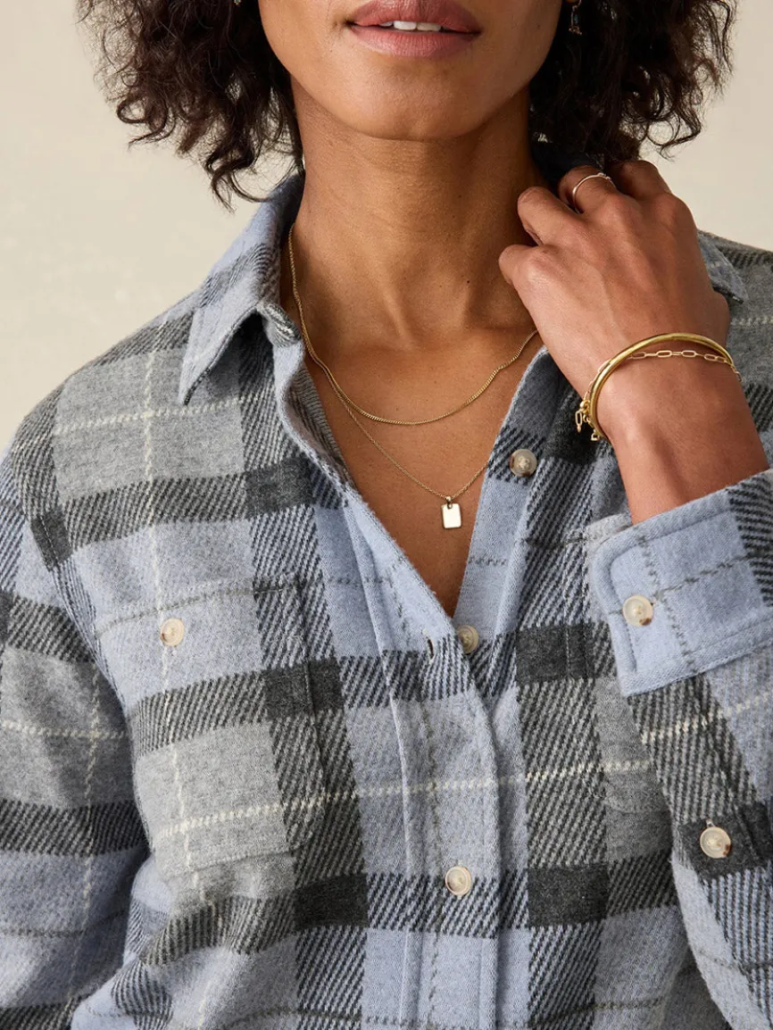 Faherty Brand Legend Sweater Shirt in True North Plaid