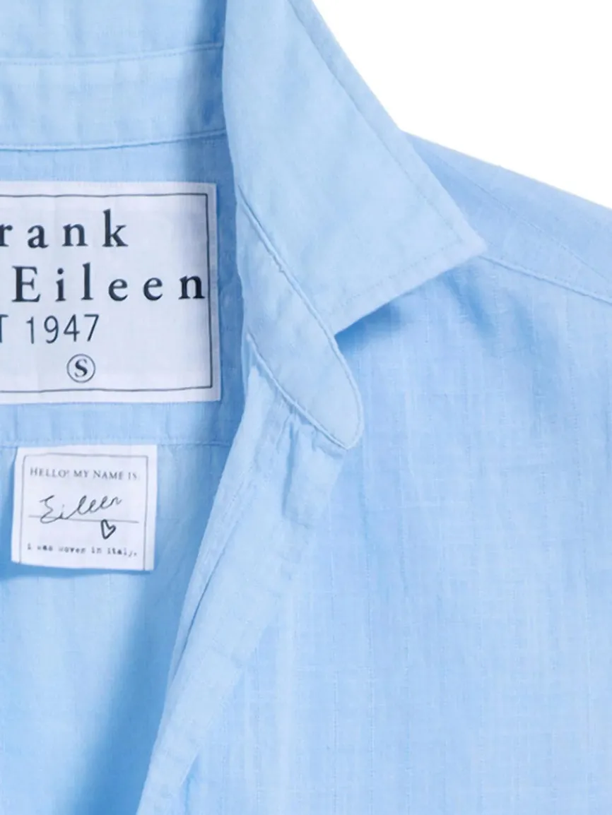 Frank & Eileen Eileen Relaxed Button-Up Shirt in Textured Blue