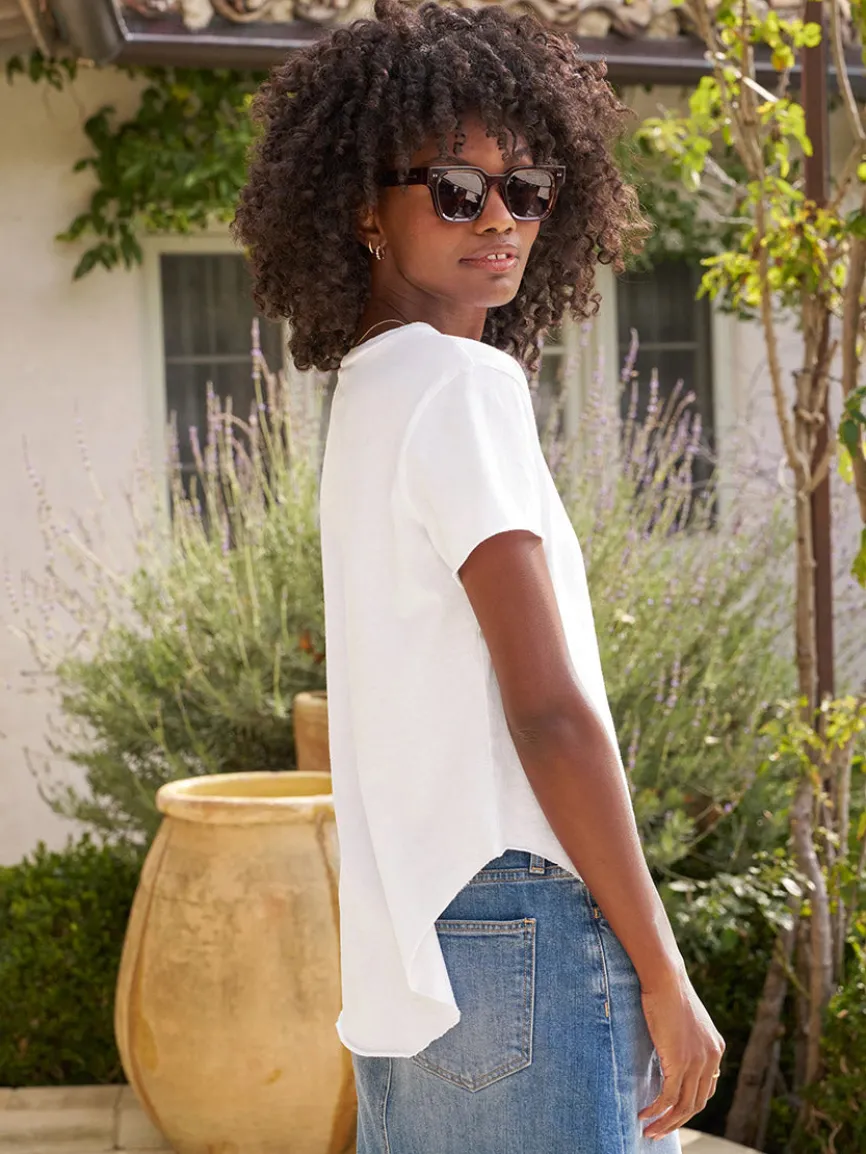 Frank & Eileen Theo Perfect Tee in White Heritage Jersey