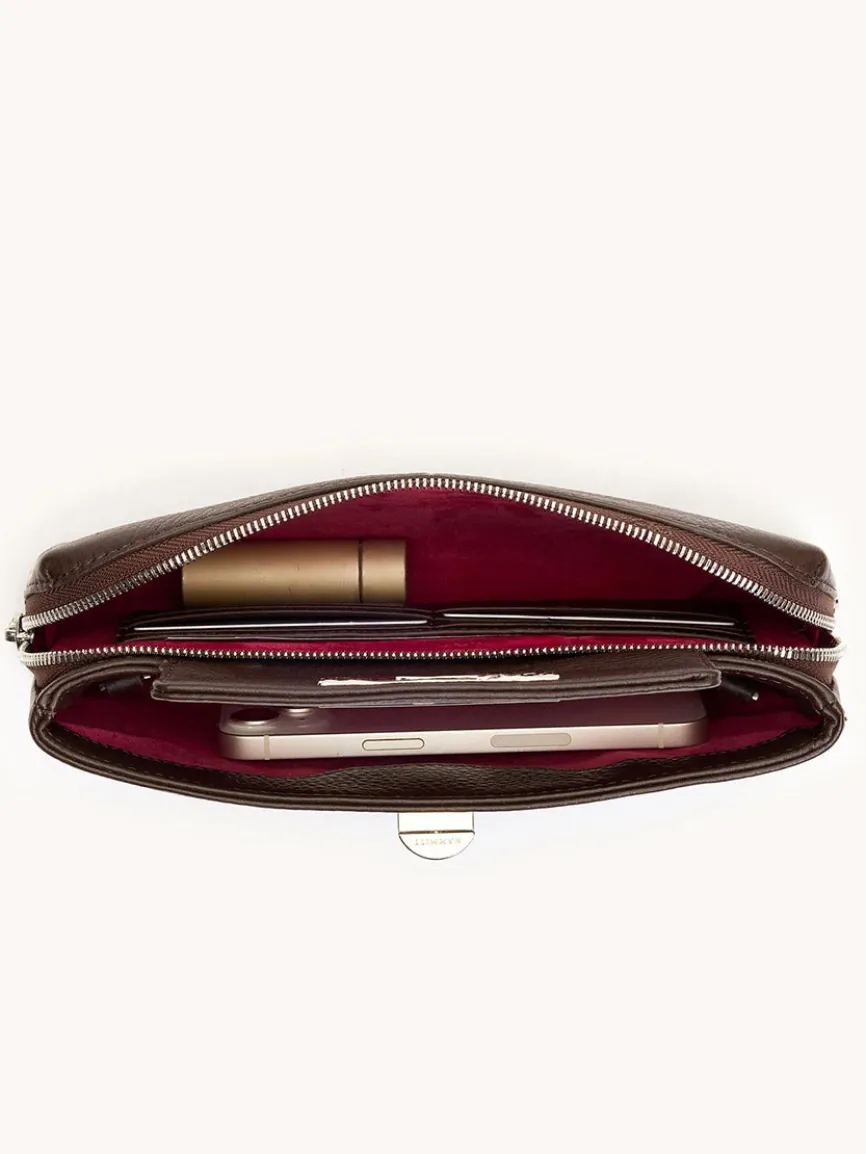 Hammitt Los Angeles Charlotte Small in Espresso Pebble/Silver