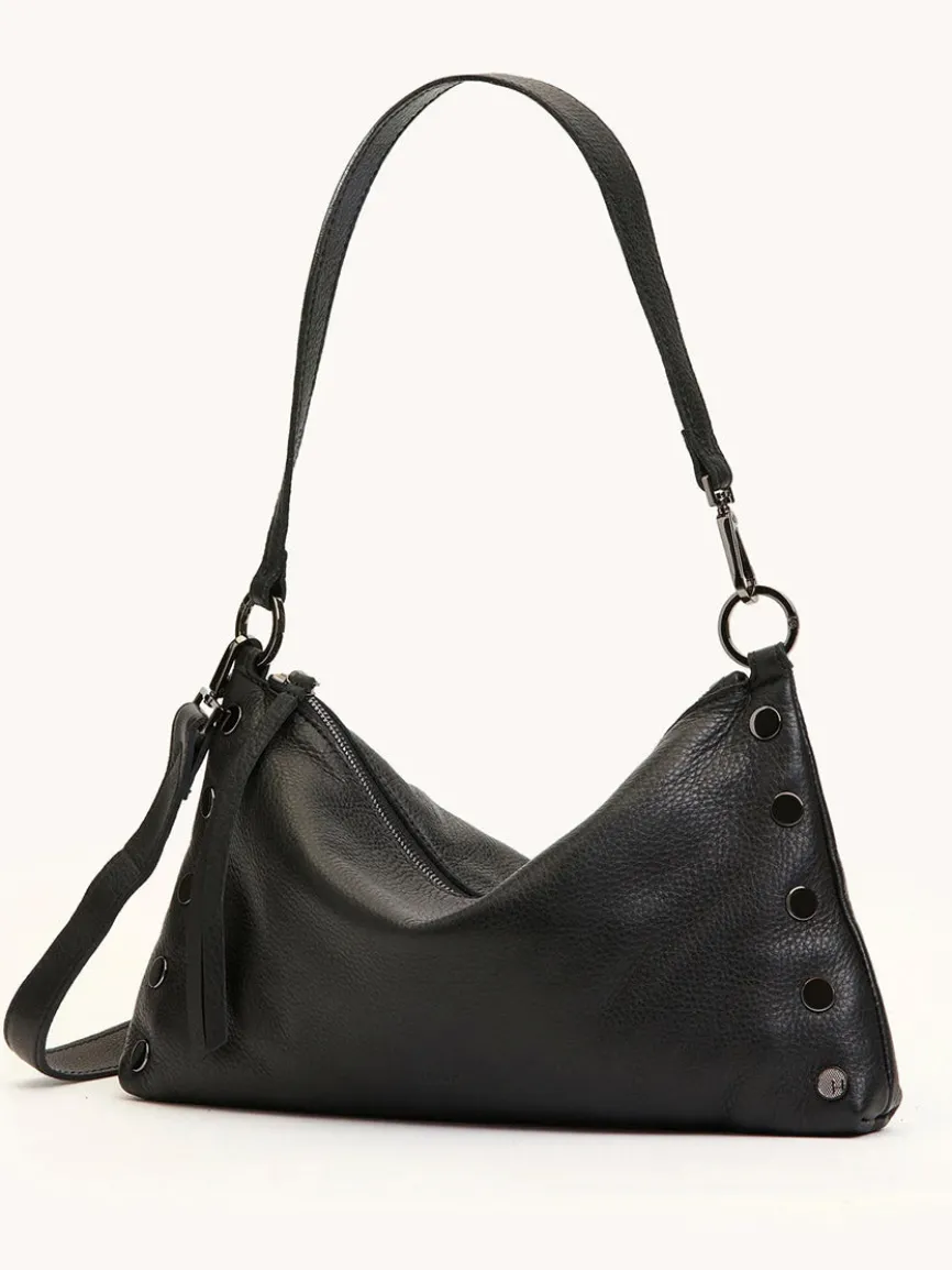Hammitt Los Angeles Kyle Medium Shoulder Bag in Black/Gunmetal