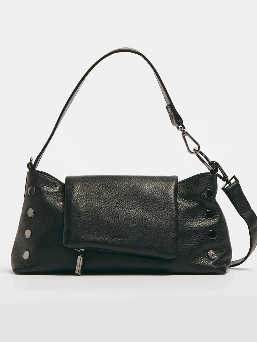 Hammitt Los Angeles VIP Satchel in Black/Gunmetal