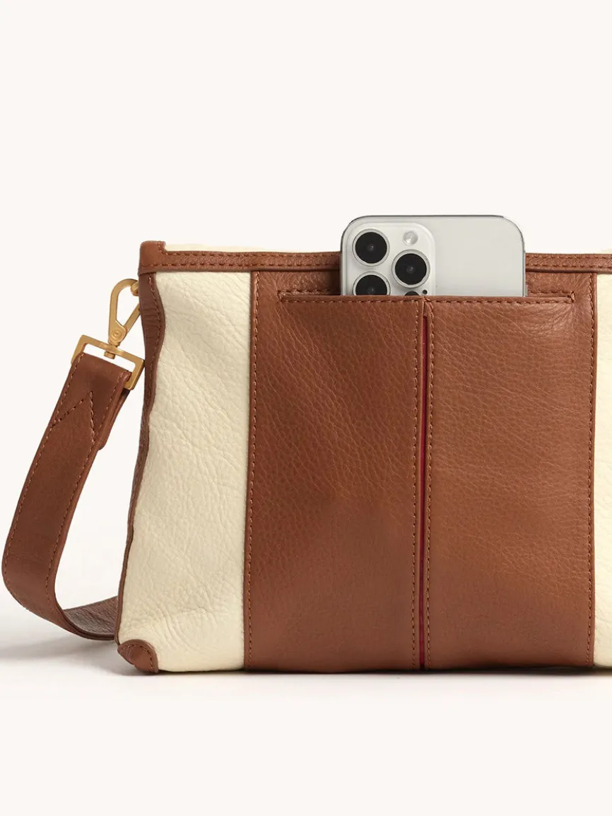 Hammitt Los Angeles VIP Medium Clutch in Courtyard Cream/Brushed Gold