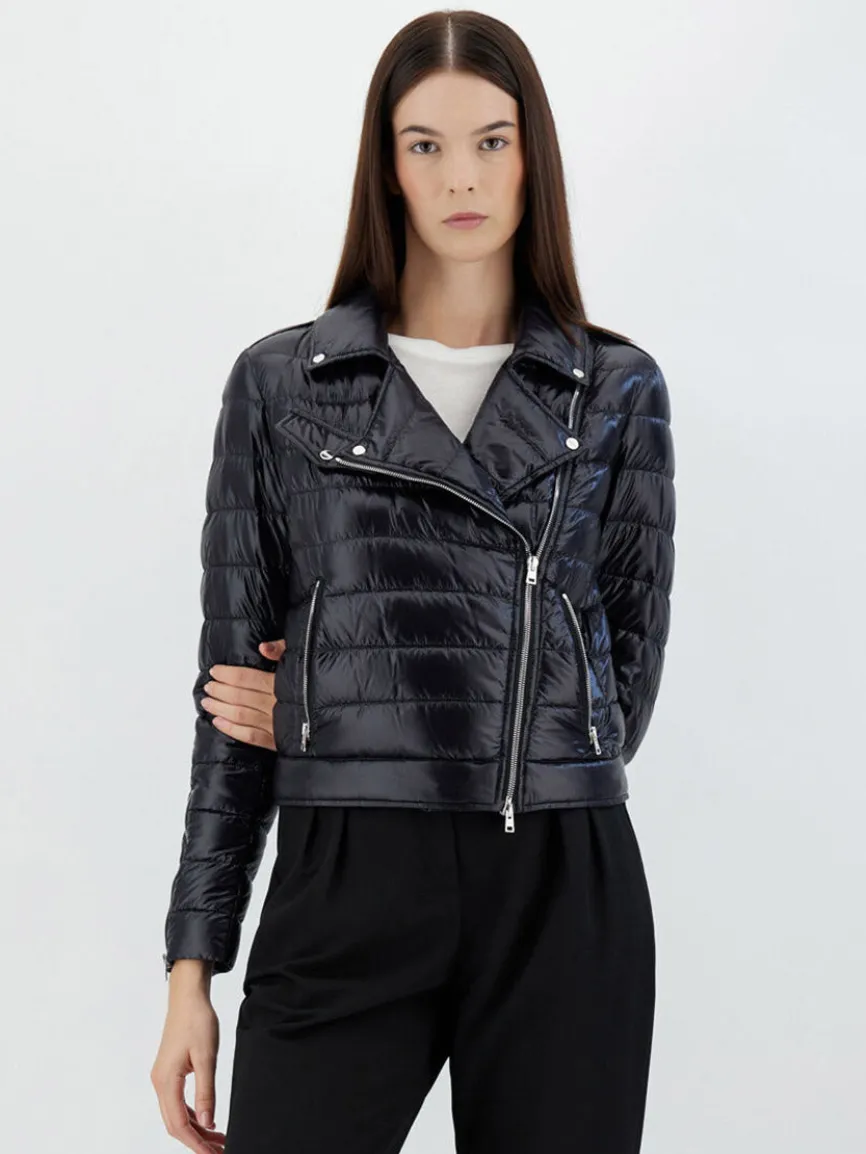 Herno Bomber Jacket in Ultralight Nylon in Black