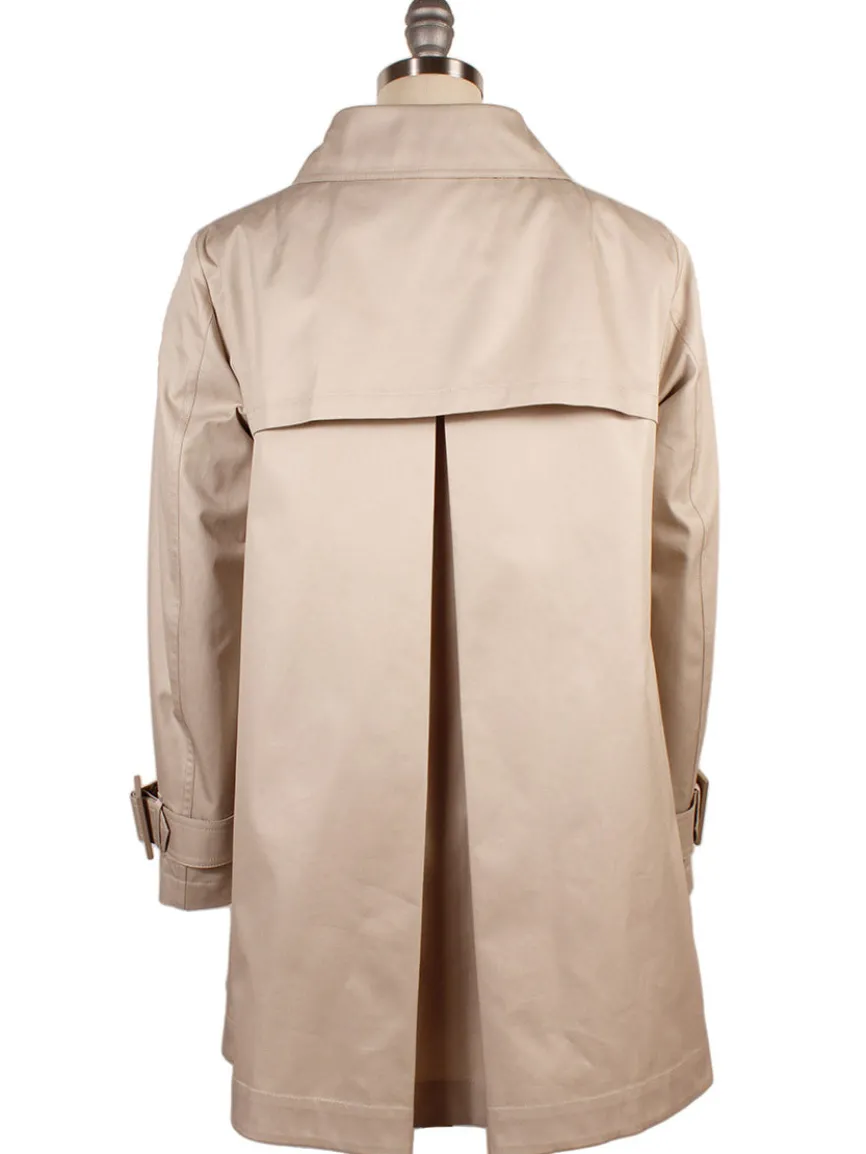 Herno Delon and Monogram Trench Coat in Champagne