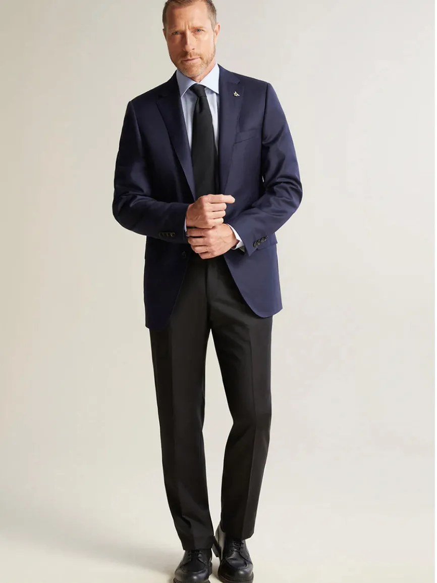 Hickey Freeman (Heritage Gold) Navy Traveler Honey Way Blazer