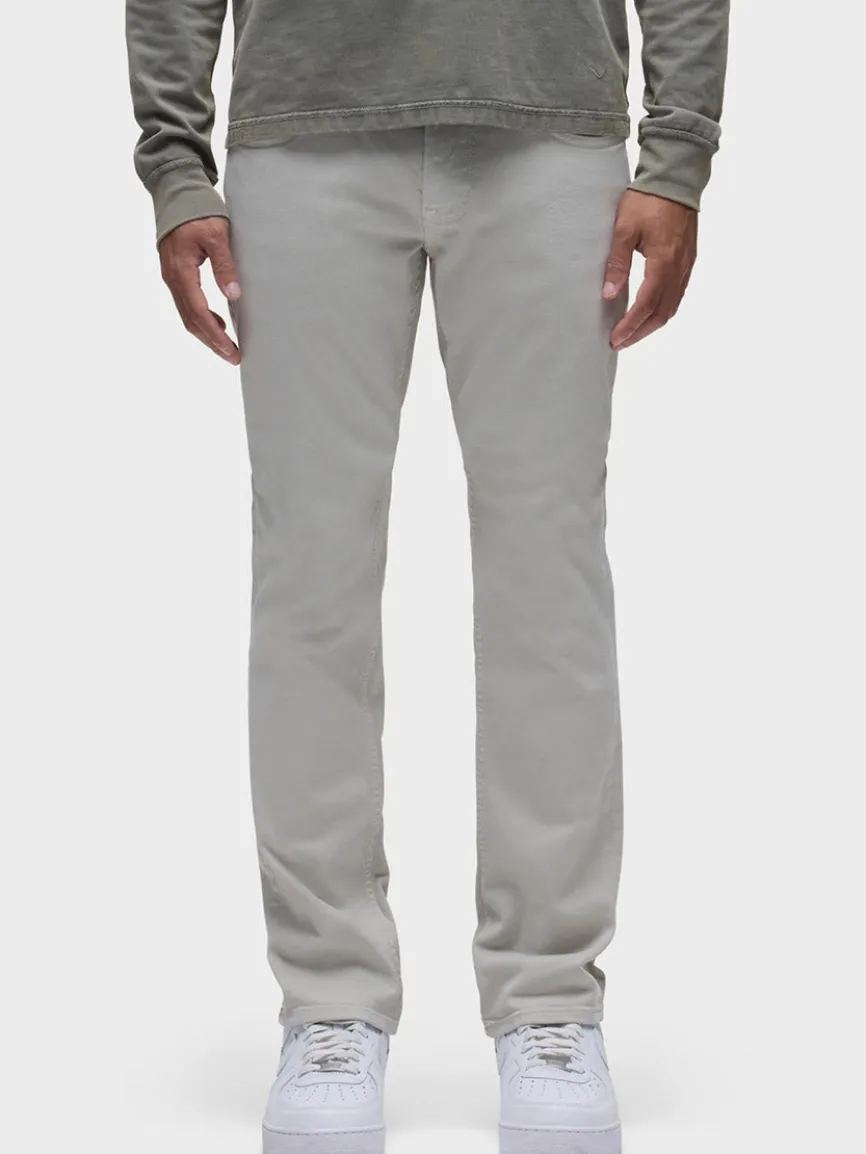 Hudson Blake Slim Straight Twill Pant in Ash