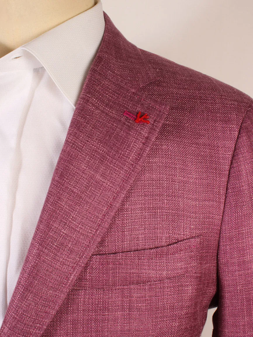 Isaia Capri Sport Jacket in Berry
