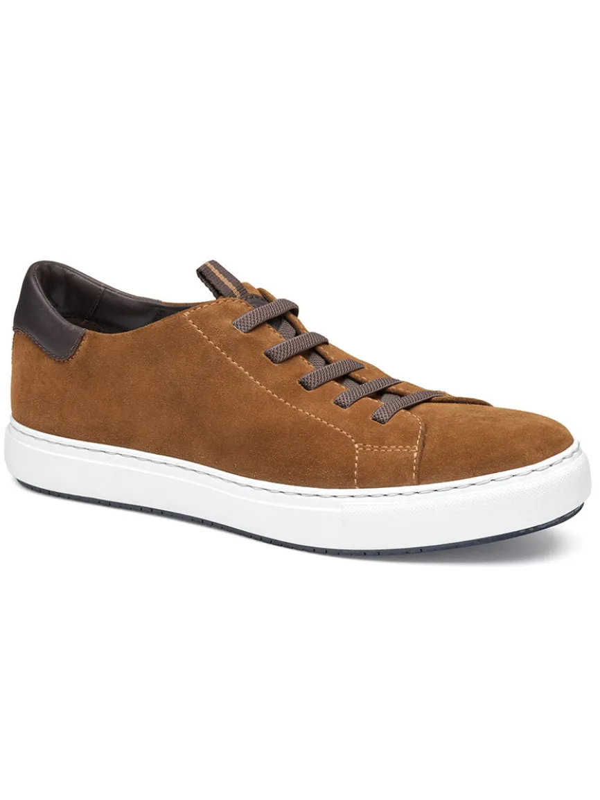 J & M Collection Anson Lace-to-Toe in Snuff English Suede