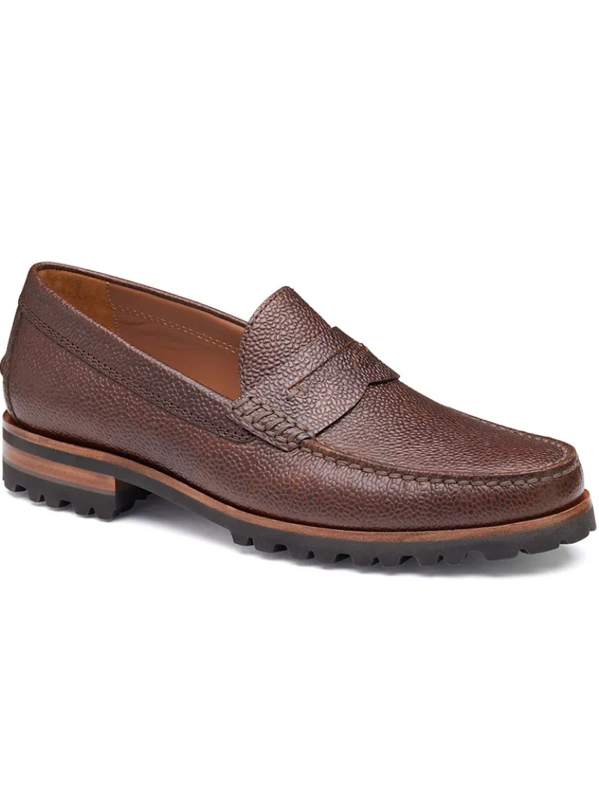 J & M Collection Baldwin Lug Penny in Mahogany Scotch Grain