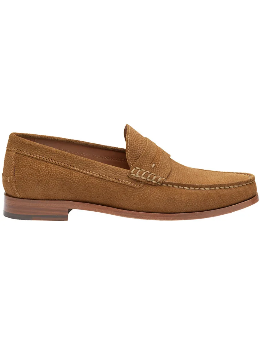 J & M Collection Baldwin Penny in Snuff English Suede