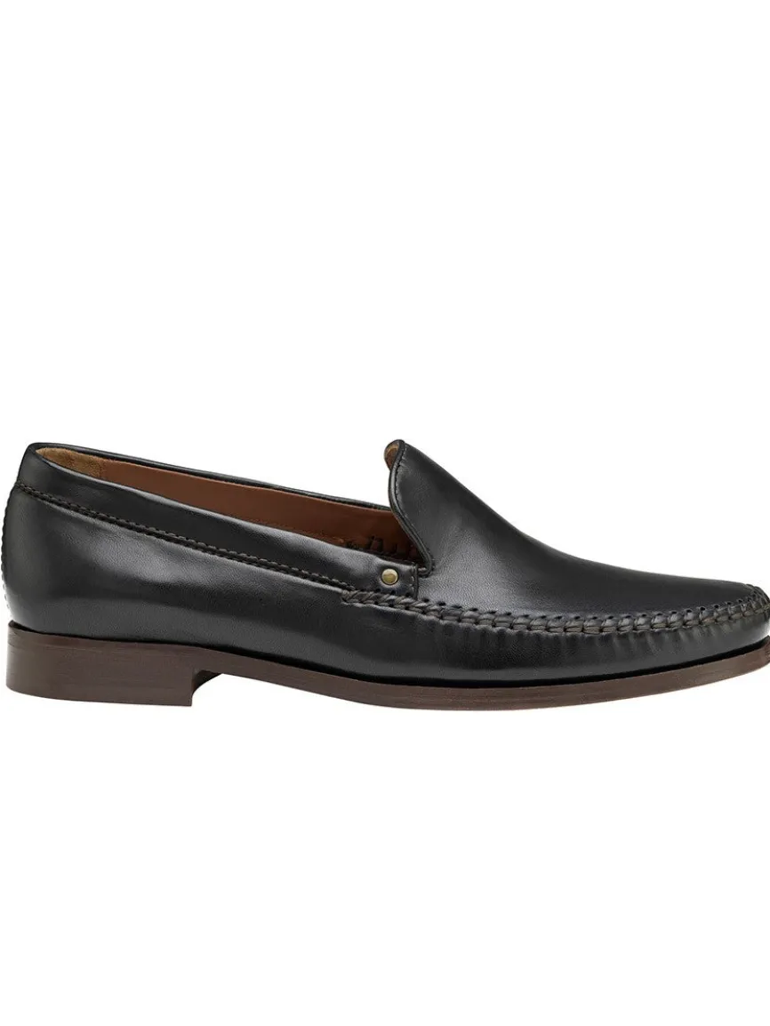 J & M Collection Baldwin Whipstitch Venetian in Black Sheepskin