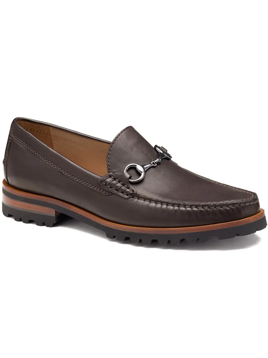 J & M Collection Baldwin Lug Bit in Dark Brown Sheepskin