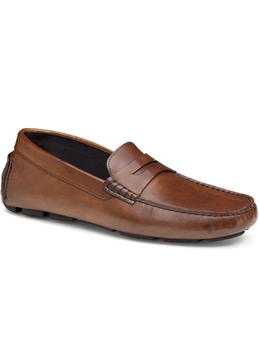 J & M Collection Dayton Penny in Brown Italian Calfskin
